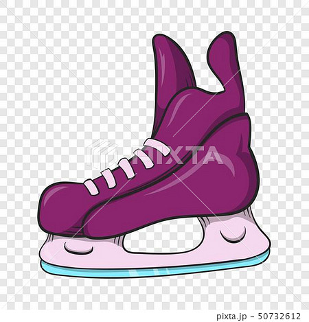 Ice hockey skates icon, cartoon style 50732612