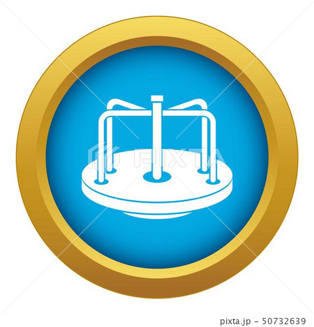 Children merry go round icon blue vector isolated Children merry go round icon blue vector isolated 50732639