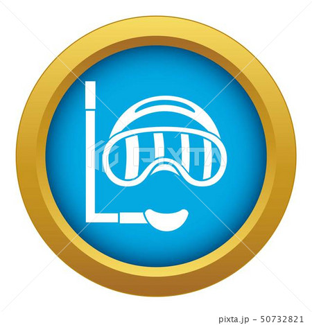 Diving mask icon blue vector isolated Diving mask icon blue vector isolated 50732821