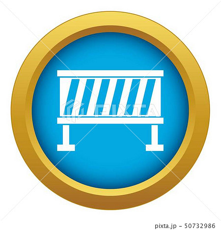 Traffic barrier icon blue vector isolated 50732986