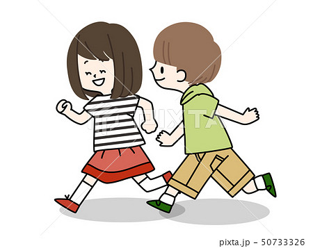 男の子と女の子のイラスト素材 男の子と女の子のイラスト素材