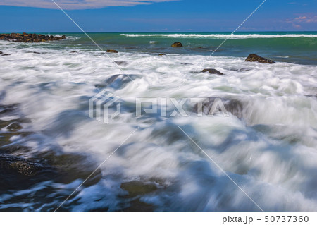 Blue sky and white waves Blue sky and white waves 50737360