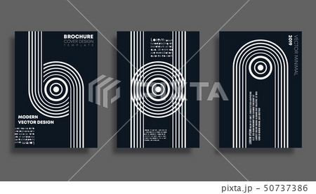 Set of minimal design background for banner, flyer, poster, brochure cover or other printing 50737386