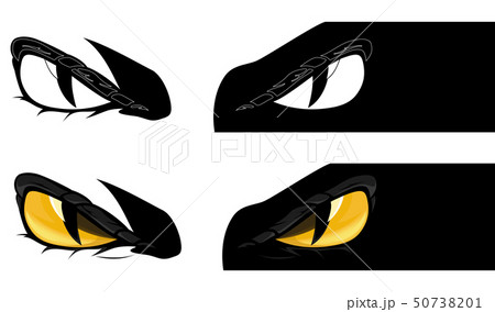 evil monster eyes vector design set 50738201