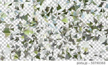 CG particle Randomly spreading triangle 50740368