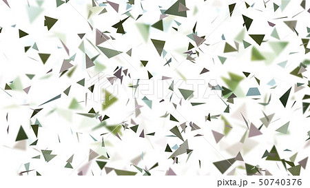CGパーティクル　ランダムに拡散するトライアングル 50740376