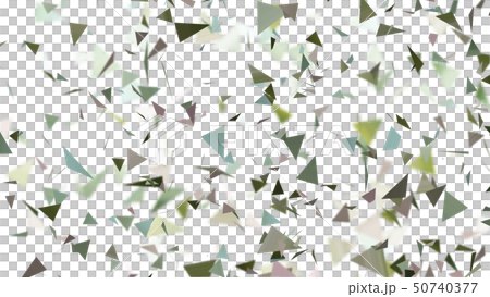CGパーティクル　ランダムに拡散するトライアングル 50740377