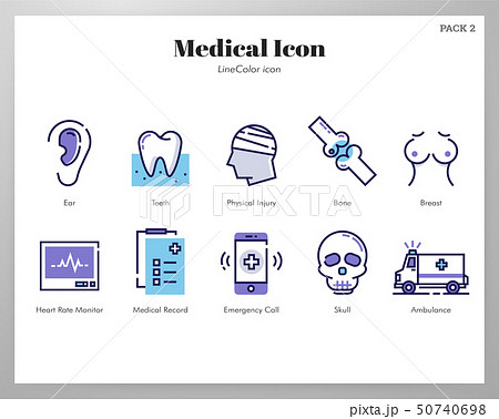 Medical icons LineColor pack 50740698