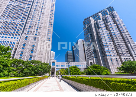 《東京都》東京ビジネス街・初夏の西新宿 50740872
