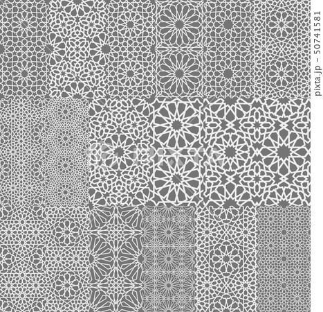 Islamic ornament vector , persian motiff . 3d ramadan islamic round pattern elements . Geometric Islamic ornament vector , persian motiff . 3d ramadan islamic round pattern elements . Geometric 50741581