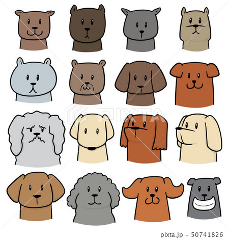 vector set of dog 50741826