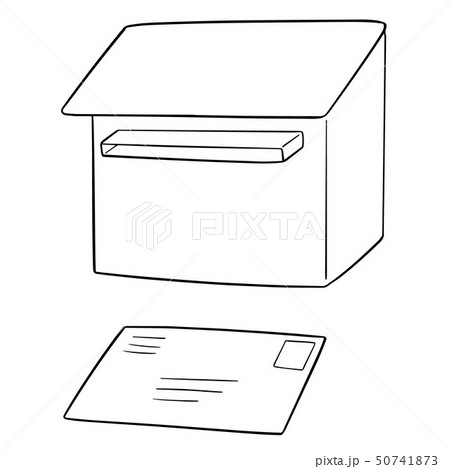 vector set of postbox and envelope vector set of postbox and envelope 50741873