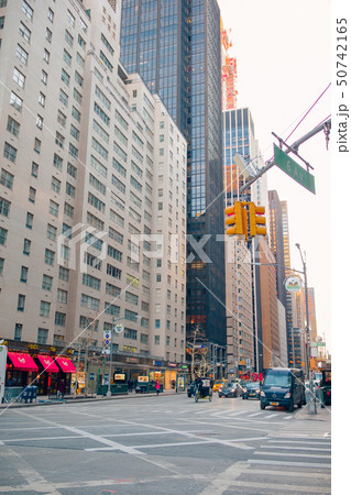 Beautiful street of New York City and America, January 01th, 2018 in Manhattan, New York City. Beautiful street of New York City and America, January 01th, 2018 in Manhattan, New York City. 50742165