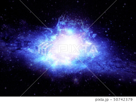 Stars, dust and gas nebula in a far galaxy 50742379