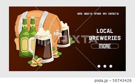 Beer in beerhouse brewery vector web page beermug beerbottle and dark ale illustration backdrop of Beer in beerhouse brewery vector web page beermug beerbottle and dark ale illustration backdrop of 50743426