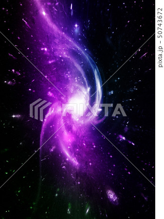 Stars, dust and gas nebula in a far galaxy 50743672