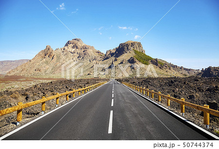 Scenic road in Teide National Park, Tenerife, 50744374
