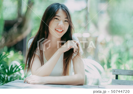 Charming smile of Little girl is bright Charming smile of Little girl is bright 50744720
