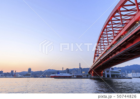 神戸の夕景・神戸大橋 神戸の夕景・神戸大橋 50744826