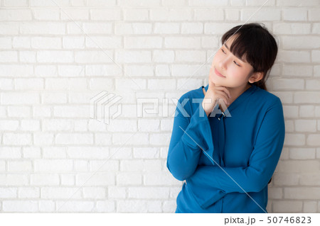 Beautiful portrait young asian woman confident Beautiful portrait young asian woman confident 50746823
