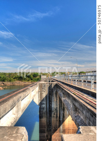 Landscape Pakmun Dam at A.Khong Chiam, Ubon Ratcha 50746975