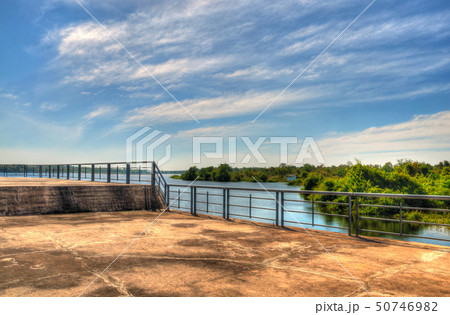 Landscape Pakmun Dam at A.Khong Chiam, Ubon Ratcha 50746982