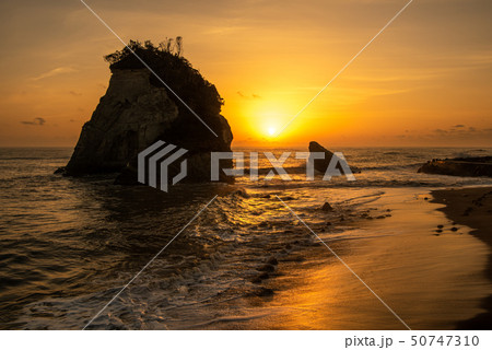 千葉 外房 雀島 夫婦岩 朝日 50747310