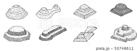 古墳一覧(モノクロ) 50748611