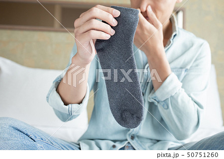 man with athlete foot 50751260