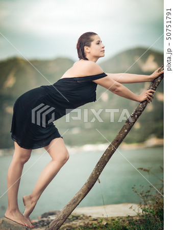 Portrait of a beautiful sexy woman outdoor Portrait of a beautiful sexy woman outdoor 50751791