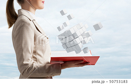 Modern digital services concept with open book Modern digital services concept with open book 50753183
