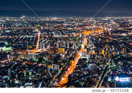 《大阪府》大阪・都市夜景 50755108
