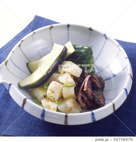 漬物-水なす-ごま大根-胡瓜しば漬け 50756970