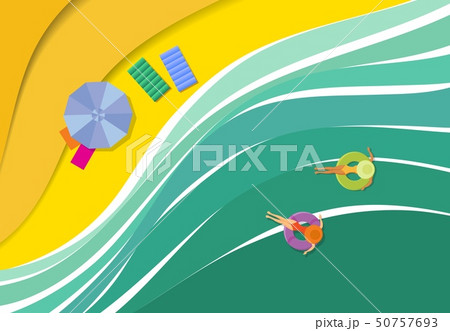 Sea coast, a beach from warm light sand. 50757693