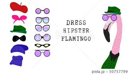 Vector set of dress up constructor 50757799