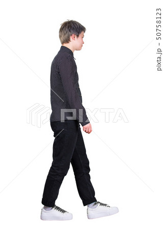 side view woman walking 50758123