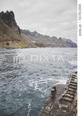 Stone pier by the Roque de Las Bodegas Beach, 50761000