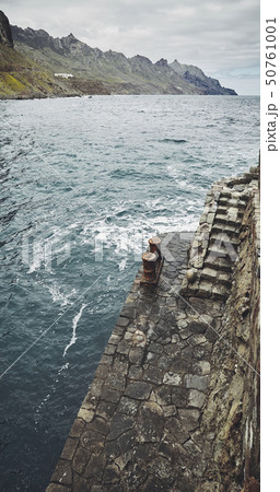 Stone pier by the Roque de Las Bodegas Beach, Stone pier by the Roque de Las Bodegas Beach, 50761001