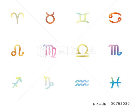 12星座マーク素材 50762086