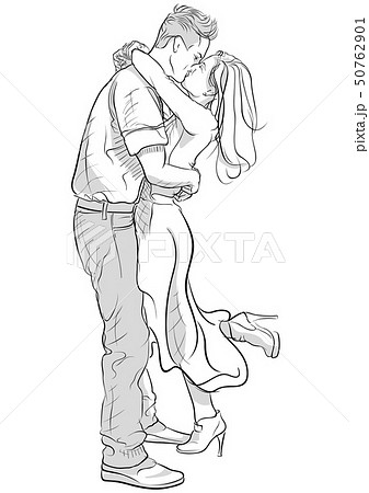 Couple Drawing Poses - Romantic kissing pose, romantic drawing base -  charminarmi.com