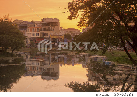 CAMBODIA SIEM REAP CITY RIVER 50763238