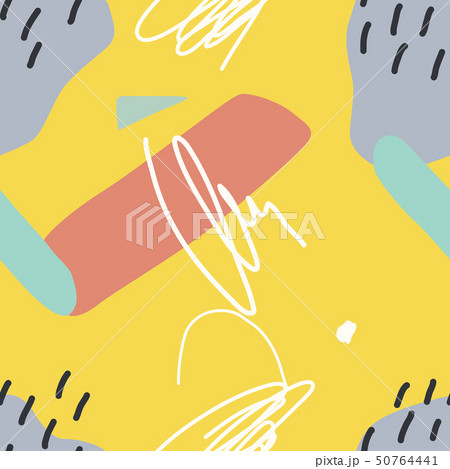 Vector seamless pattern. Abstract background with brush strokes. 50764441