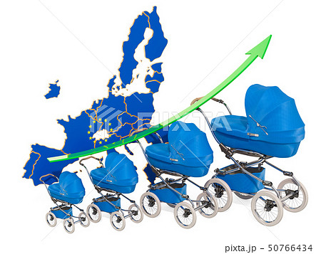 Growing birth rate in the European Union, concept. Growing birth rate in the European Union, concept. 50766434