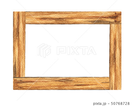 Wooden frame on white background. 50768728