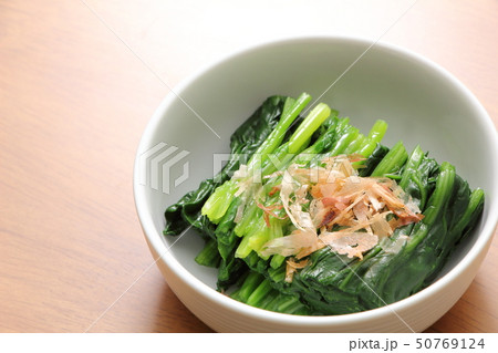 ほうれん草のおひたし(鰹削り節トッピング)。 50769124
