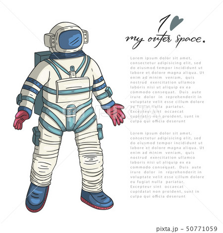 Astronaut, vector illustration. Astronaut, vector illustration. 50771059