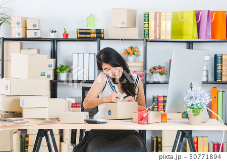 young Asian business lady at office young Asian business lady at office 50771894