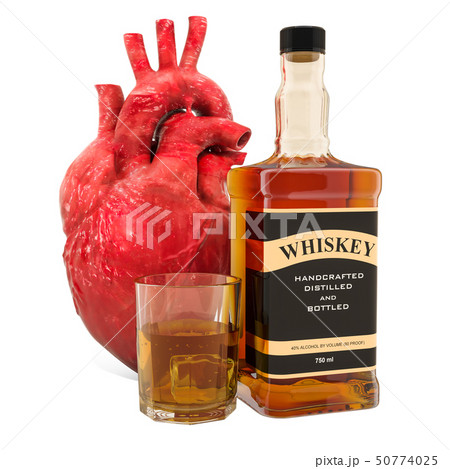 Alcohol and heart disease concept 50774025