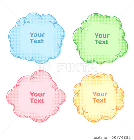 Text boxes collection, set of speech and thought Text boxes collection, set of speech and thought 50774889