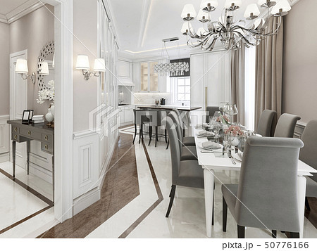 Kitchen-dining room Art Deco style 50776166